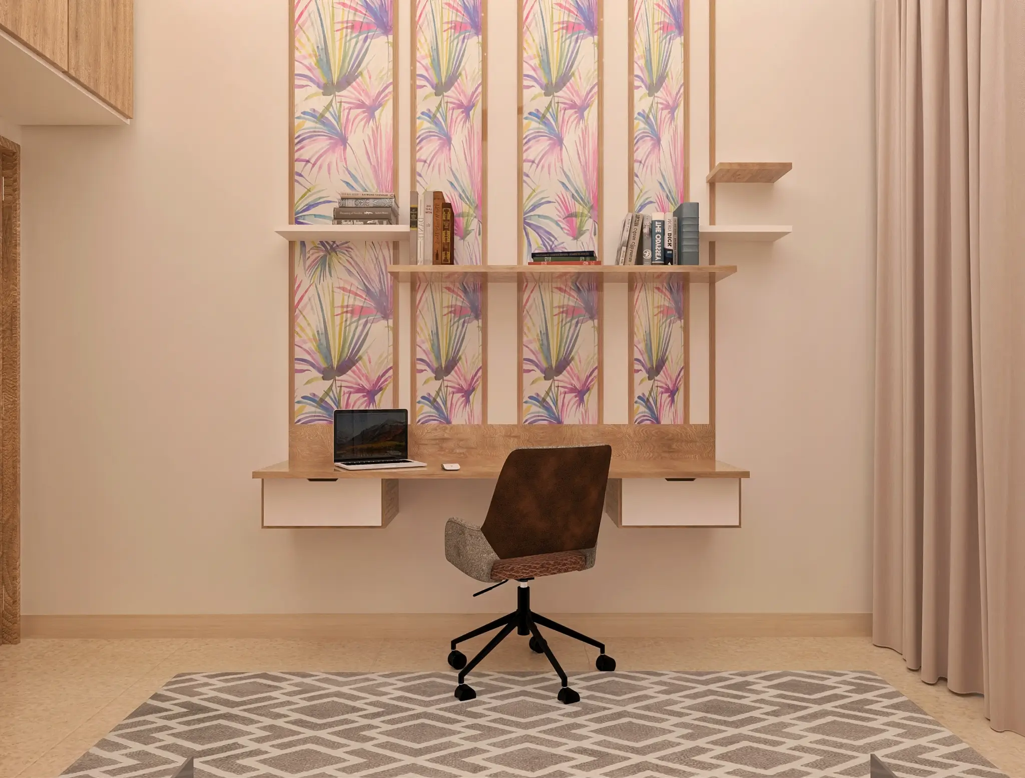 Compact study table for small spaces