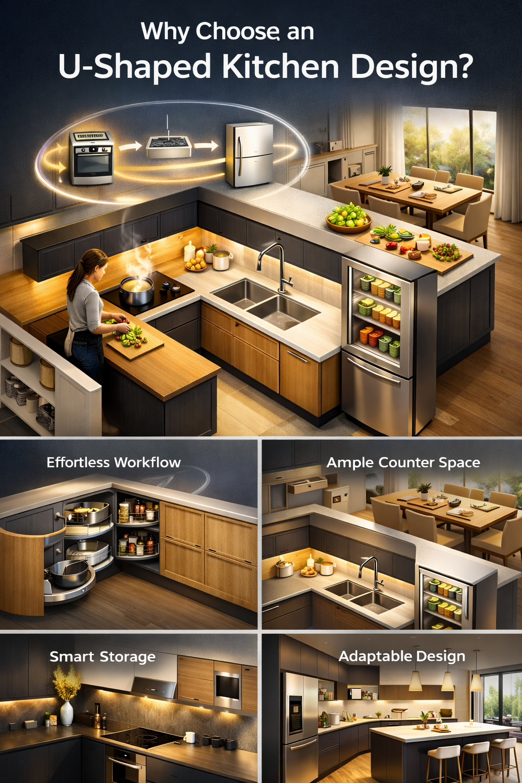 U-Shaped Kitchen Design