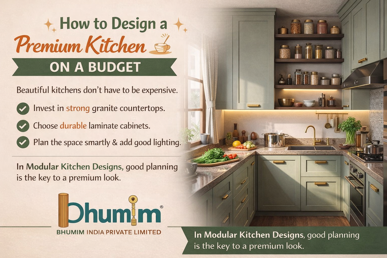 Designing a premium kitchen on a budget