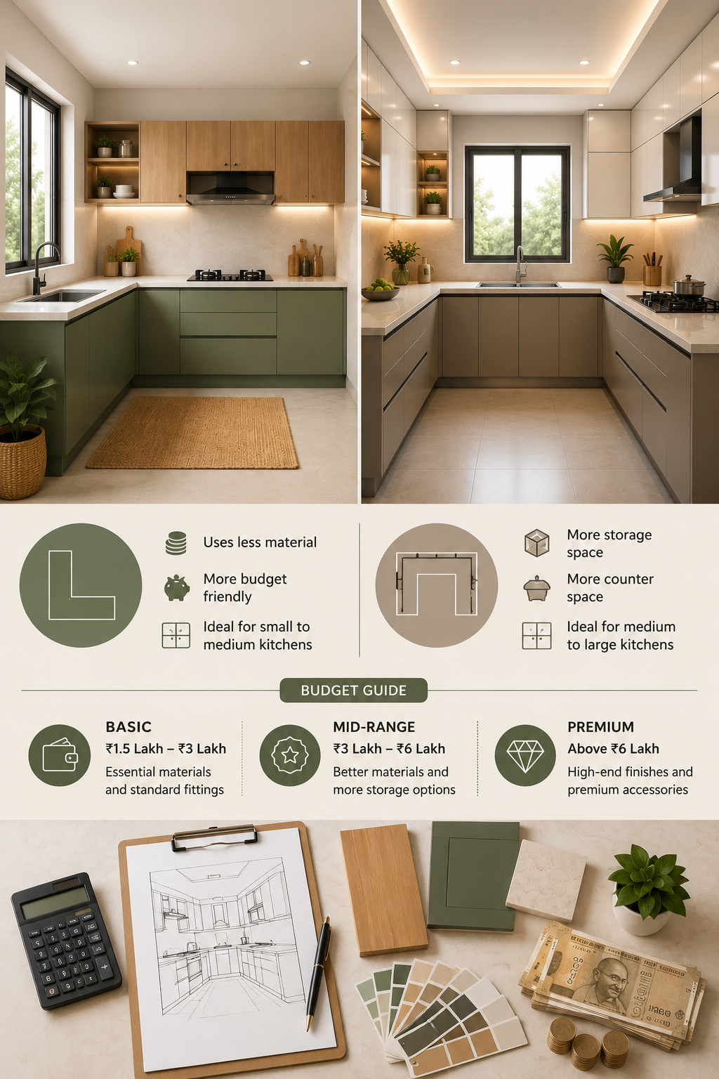 Kitchen design comparison and budget guide