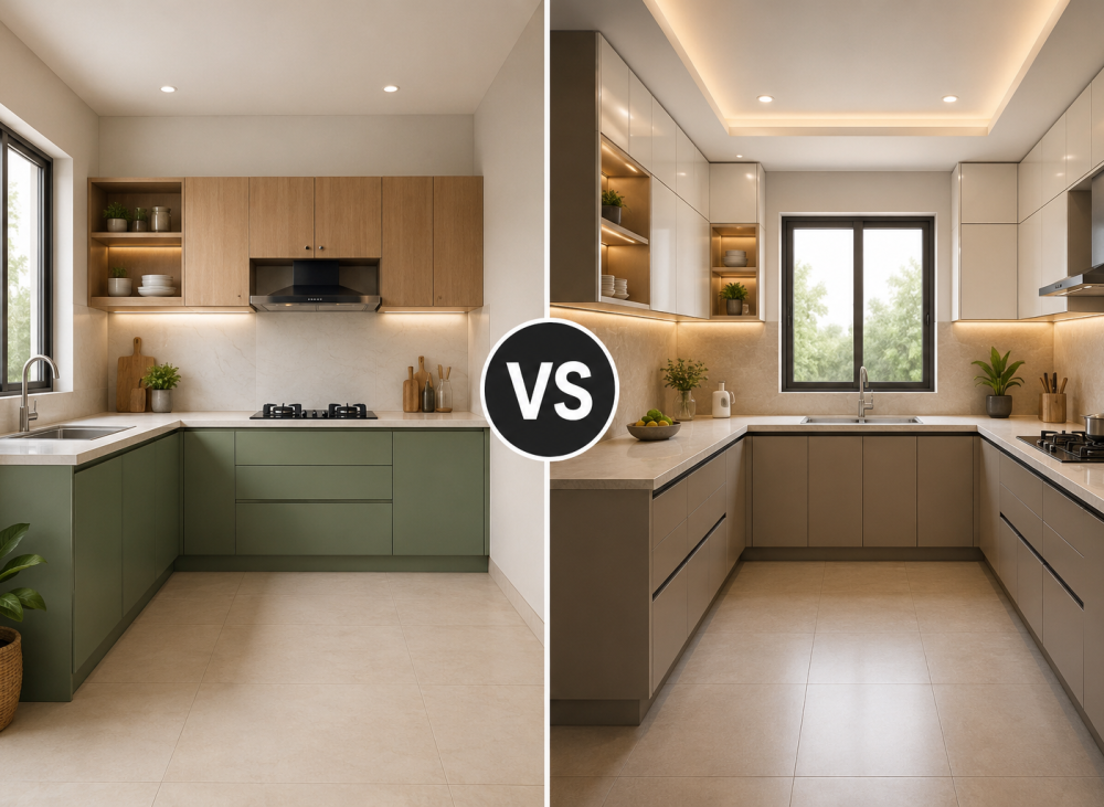 L-Shaped Kitchen vs U-Shaped Kitchen