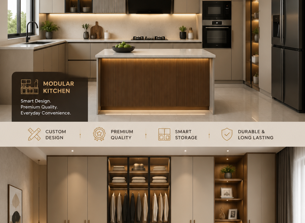 best modular kitchen and wardrobes Manufacturer in Dehradun