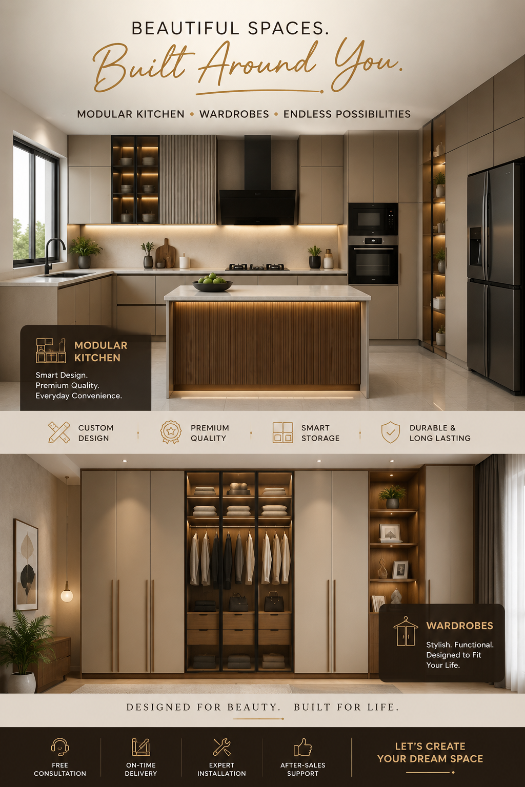 best modular kitchen and wardrobes Manufacturer in Dehradun
