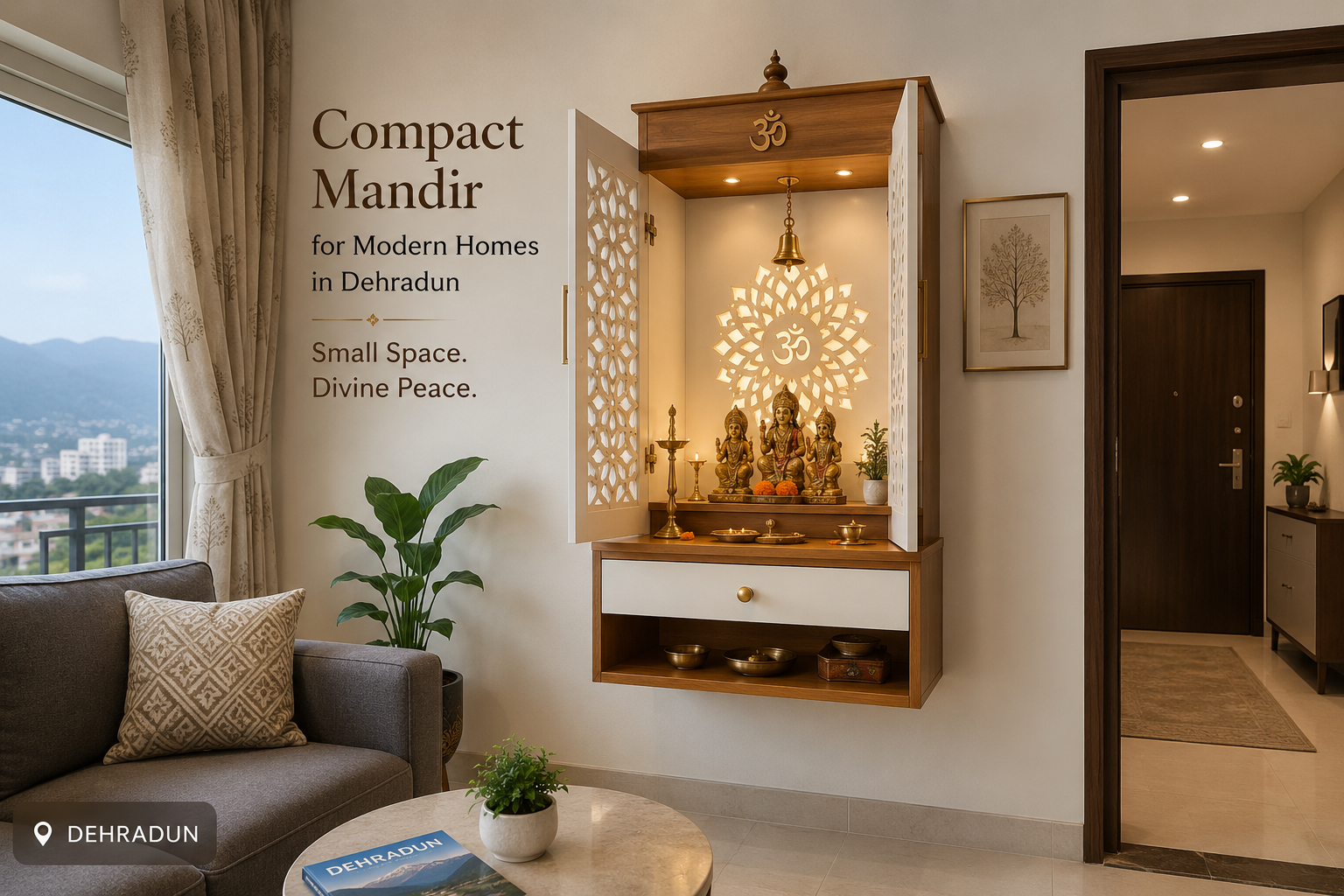 small pooja room design apartment