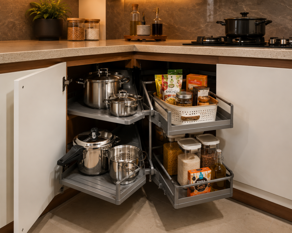Corner storage solutions