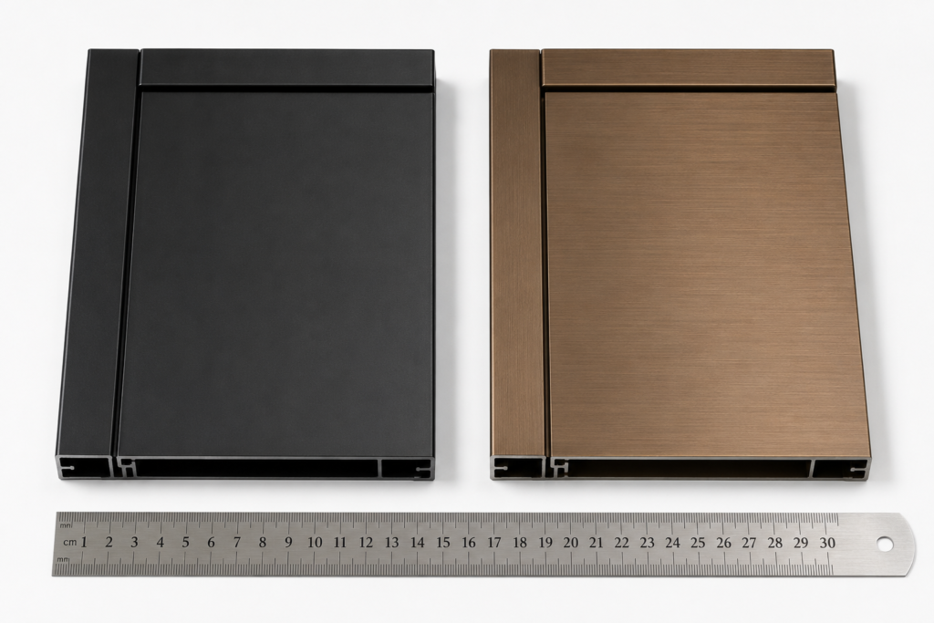 Comparison of powder-coated