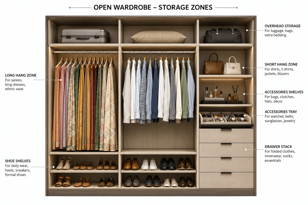 wardrobe design for bedroom