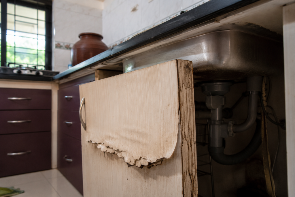 WPC board density gauge test showing 0.65 g/cm³ rating for modular kitchen carcass in India